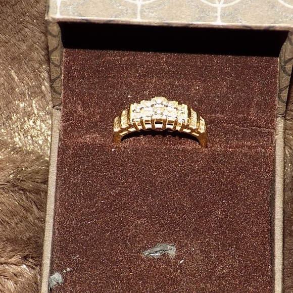 Jewelry - 14K Diamond Anniversary Ring sz 6.5 Yellow Gold